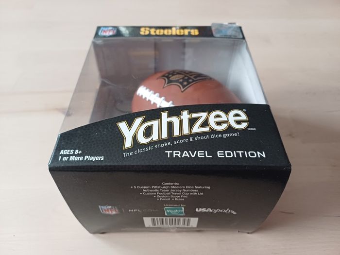 Yahtzee Dice Game NFL Pittsburgh Steelers American Football Travel Edition