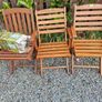 garden chairs folding x3 Image 2
