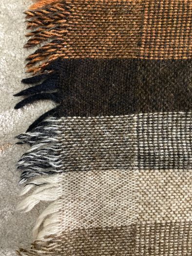 Avoca Handweavers 100% Pure New Wool Throw Blanket