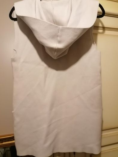 YAYA stone hooded waistcoat S