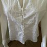 White cotton sleeveless blouse top Image 3