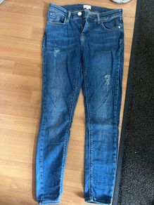 River Island molly blue ripped skinny jeans