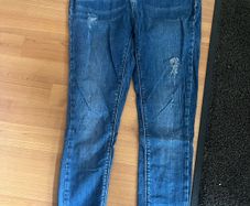 River Island molly blue ripped skinny jeans