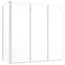 Bath Enclosure 120x69x130 cm Tempered Glass Transparent Image 2