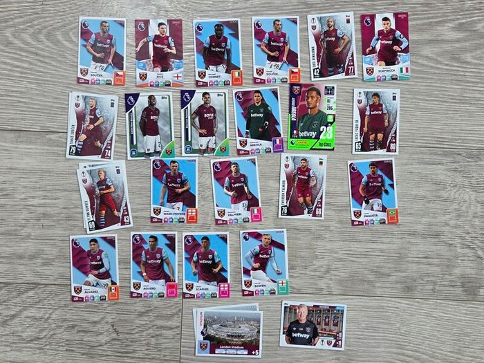West Ham football cards