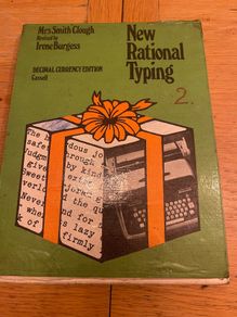 Vintage Book "New Rational Typing" 1970's