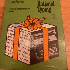Vintage Book "New Rational Typing" 1970's