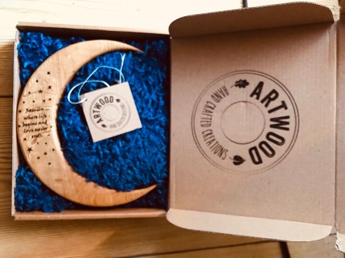 Artwood Handcrafted Moon Decoration