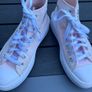 Baby Pink Converse All Star Platform Trainers Image 6