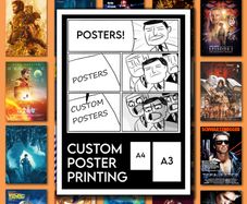Custom Posters - A3 / A4 Prints