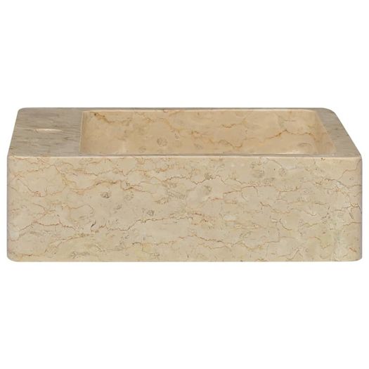 Sink Cream 40x40x12 cm Marble