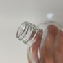 337 - Set of 2 Vintage Clear Glass Collectible Decorative Flask Bottles Image 6