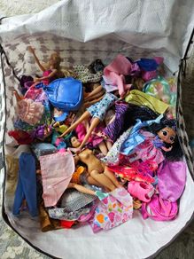 Bag of Barbies and Accessories