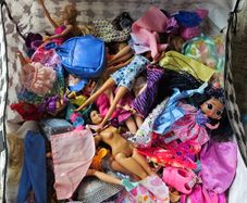 Bag of Barbies and Accessories
