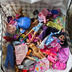 Bag of Barbies and Accessories