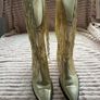 Gold Tassel Cowboy Boots Image 3