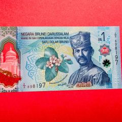 Brunei  1 Ringgit  2024   Pick  41  Polymer / Plastic  ( Uncirculated )