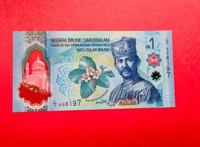 Brunei  1 Ringgit  2024   Pick  41  Polymer / Plastic  ( Uncirculated )