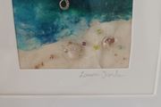 Beautiful Framed Textile Piece by Laura Jordan.