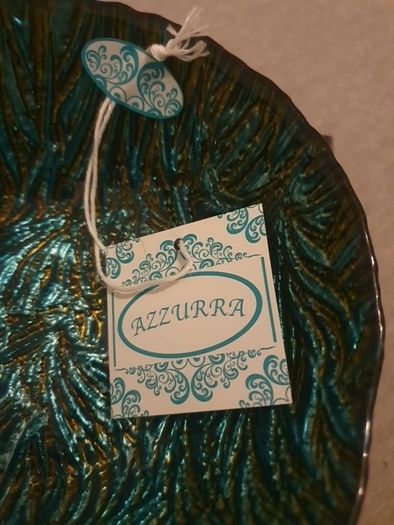 Bowl/Handcrafted Azzurra Glass .. FINAL Price Drop