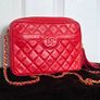 Stunning Genuine Entrupy certified Chanel Red Bag Vintage Excellent Camera bag Crossbody Image 7