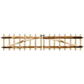 Double Fence Gate Hazel Wood 300x60 cm
