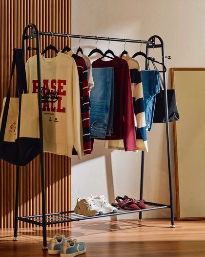 Dunnes Stores Large Clothing Rail (with Shoe Shelf) Excellent Condition