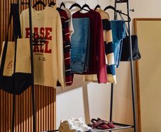 Dunnes Stores Large Clothing Rail (with Shoe Shelf) Excellent Condition