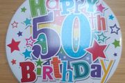 50th Birthday Badge (large)