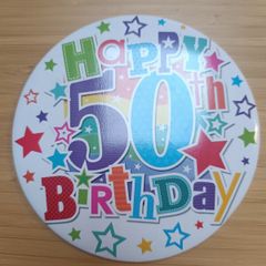 50th Birthday Badge (large)