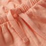 Mango baby cotton shorts peach jumpsuit Sz 12-18mths EUC Image 2