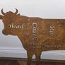 Rusted butchers cow silhouette Image 5