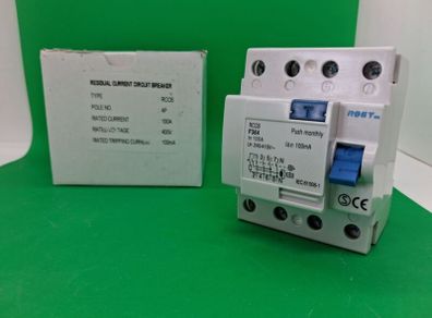 Postage - Circuit Breaker 100A 100mA 4P 230v - 400v