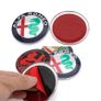 74mm ALFA ROMEO Car Logo front emblem rear Badge sticker for Mito 147 156 159 166 Giulietta Spider GT 2018 Image 4