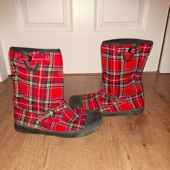 Blowfish punk/rock tartan boots, size 4