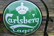 Original Carlsberg double sided pub sign