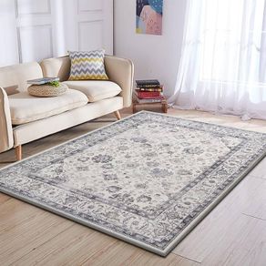 FREE EXPRESS SHIPPING Traditional Area Rugs 60x110 cm Serene Cashmere Style Soft Short Pile Vintage Rug - Carpet for Dining Room Easy To Clean