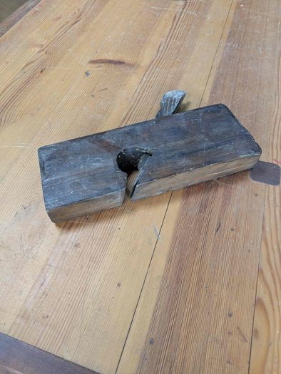 Old wooden hand plane