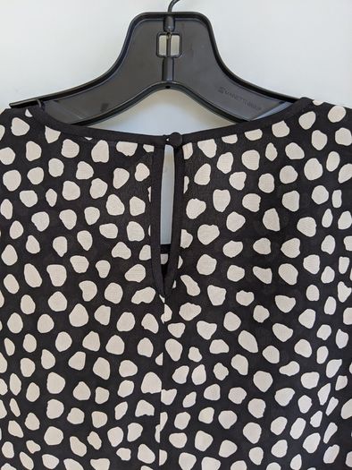 J Crew Tiefront Silk top in Pebble Print