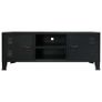 TV Cabinet Metal Industrial Style 120x35x48 cm Black Image 3