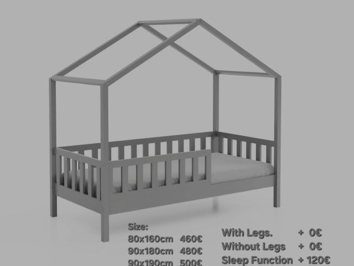 Kids Bed Toddler House Bedroom