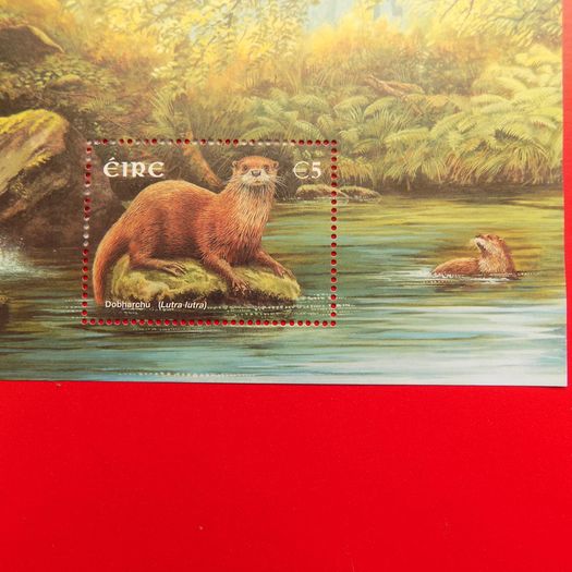Ireland 2002.Irish Mammals-Miniature Sheet.Otter. MNH.Value 5 Euro.