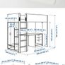 Ikea Smastad Loft Bed with Desk and Cupboard Image 2