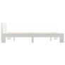 Bed Frame White Solid Pine Wood 140x200 cm Image 6