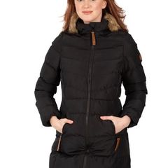 Trespass long waterproof black coat