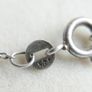 Vintage Sterling Silver 18 Pendant Necklace length 17" - 2g Image 6
