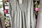 jumper 100% cashmere grey hooded jumper old navy size medium