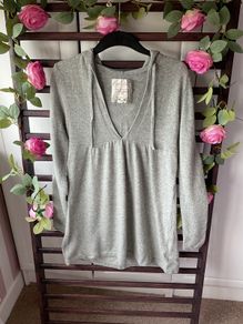 jumper 100% cashmere grey hooded jumper old navy size medium