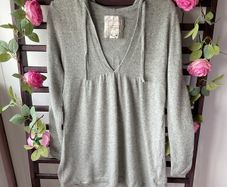 jumper 100% cashmere grey hooded jumper old navy size medium