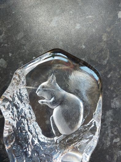 Mats Jonasson Squirrel paperweight